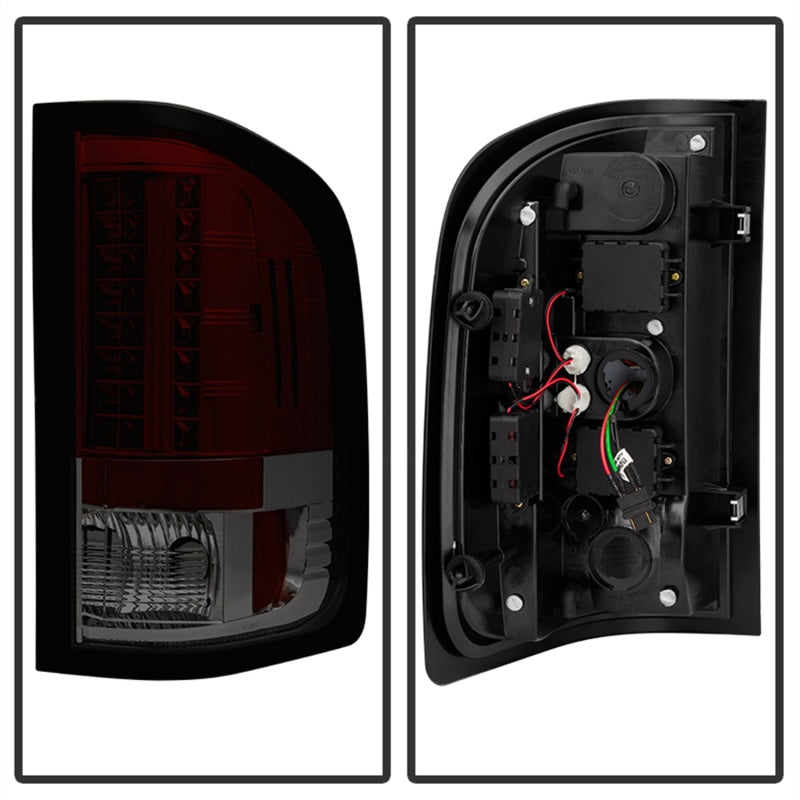 Barra de luces LED trasera Spyder 07-13 Chevy Silverado versión 3 - Humo rojo