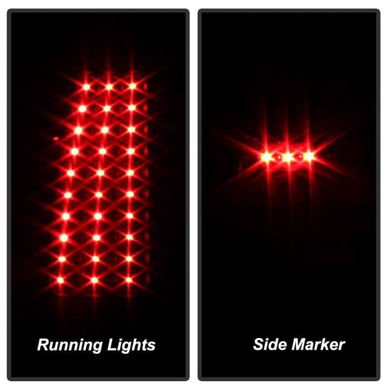 Luces traseras LED Spyder Xtune 99-02 Chevy Silverado 1500 | 99-06 GMC Sierra 1500 - Negras (no se adaptan a los laterales)