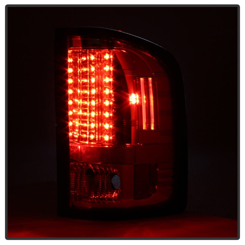 Barra de luces LED trasera Spyder 07-13 Chevy Silverado versión 3 - Humo rojo