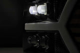 Faros delanteros LED AlphaRex 07-13 Chevy 1500 NOVA con proyector estilo tablón en negro brillante con luz activa/señal de secuencia