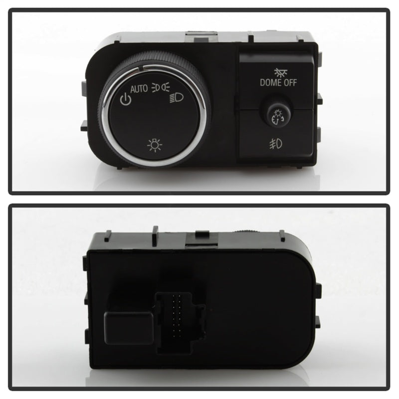 Luces antiniebla transparentes OEM con interruptor OEM para GMC Sierra 1500, 2500 HD y 3500 HD Spyder 07-13