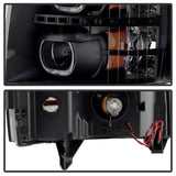 Faro delantero LED con halo Spyder Xtune 07-13 Chevy Silverado 1500 - Negro