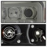 Faros delanteros con proyector LED DRL Spyder 07-13 GMC Sierra 1500 V2 - Ahumado