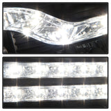 Faros delanteros con proyector LED DRL Spyder 07-13 Chevy Silverado 1500 V2 - Negro