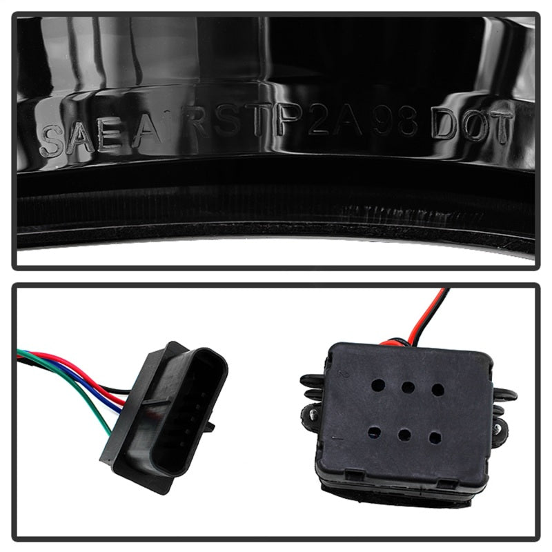 Spyder Xtune 88-98 Chevy/GMC C/K Series 1500/2500 LED Tail Lights w/ Third Brake Light - Black
