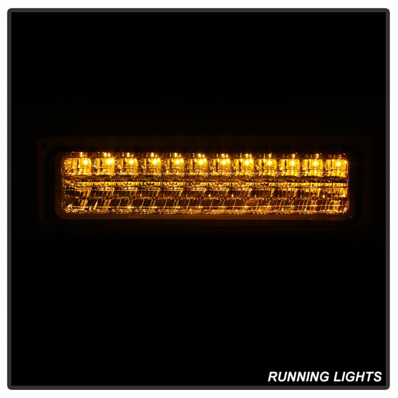 Faros delanteros Spyder Xtune 94-98 Chevy/GMC C/K Series 1500/2500 con luces de estacionamiento LED - Cromados