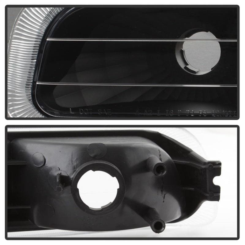 Spyder Xtune Chevy Silverado 99-02 Amber Reflector Bumper Lights - Black