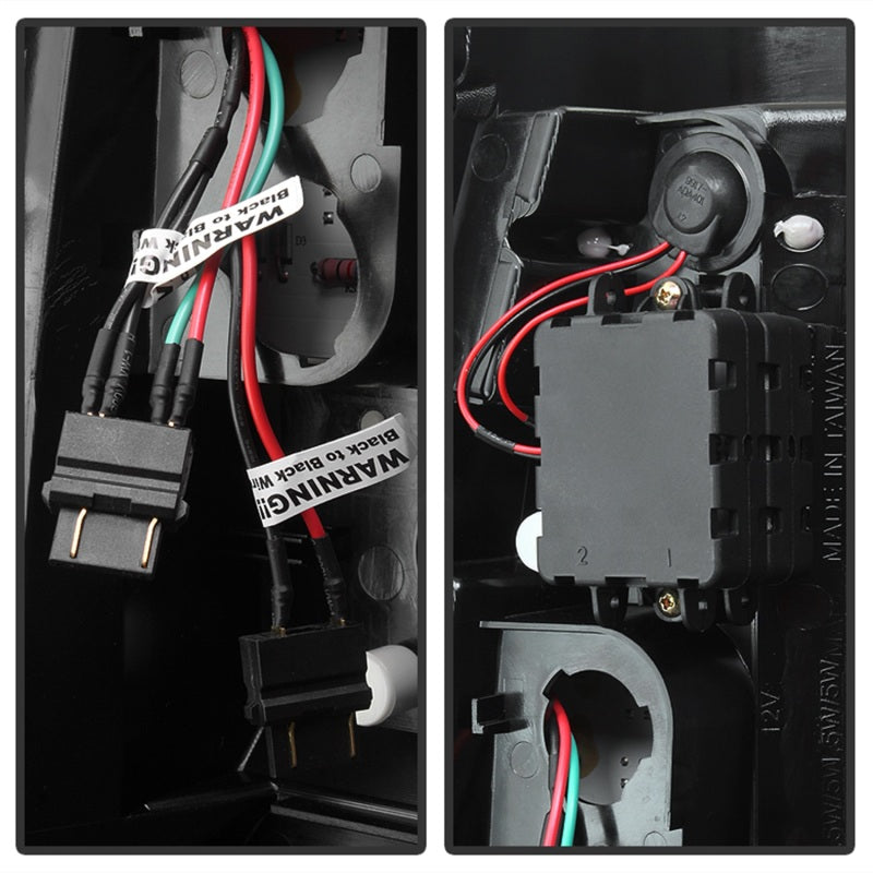 Luces traseras LED Spyder Chevy Silverado 1500/2500 03-06 versión 2 - Rojo transparente (no se adapta a Stepside)
