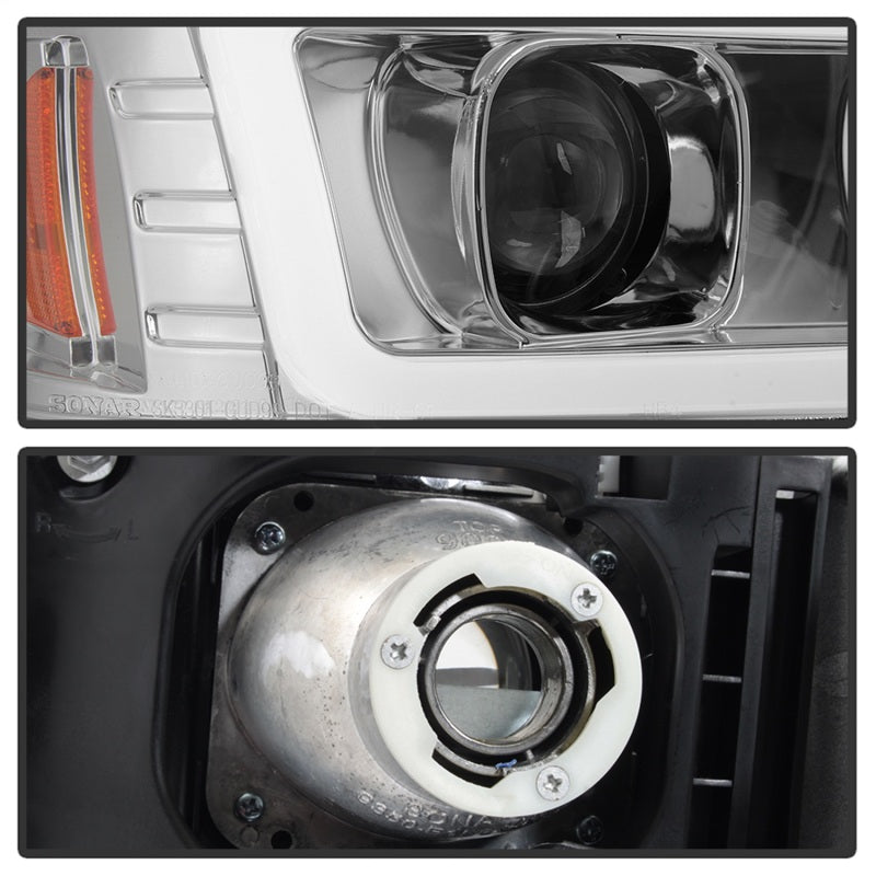 Spyder 99-06 GMC Sierra 1500/2500/3500 V2 Projector Headlights - DRL - Chrome