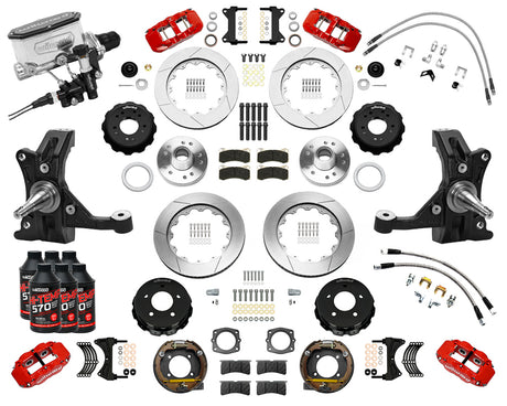 Wilwood - Kit completo de frenos grandes delanteros y traseros para Chevy/GMC C1500-OBS 1988-1998 - Aero6