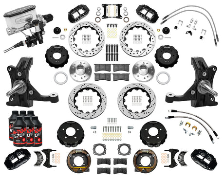 Wilwood - Kit completo de frenos grandes delanteros y traseros para Chevy/GMC C1500-OBS 1988-1998 - Diámetro del rotor: 13 pulgadas