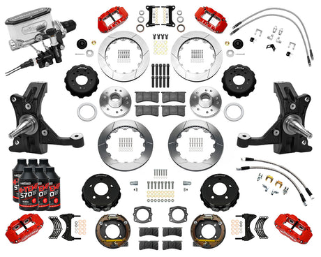 Wilwood - Kit completo de frenos grandes delanteros y traseros para Chevy/GMC C1500-OBS 1988-1998 - Diámetro del rotor: 13 pulgadas