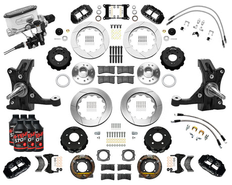 Wilwood - Kit completo de frenos grandes delanteros y traseros para Chevy/GMC C1500-OBS 1988-1998 - Diámetro del rotor de 14 pulgadas