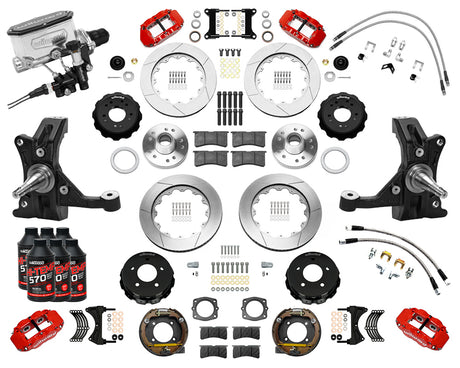 Wilwood - Kit completo de frenos grandes delanteros y traseros para Chevy/GMC C1500-OBS 1988-1998 - Diámetro del rotor de 14 pulgadas
