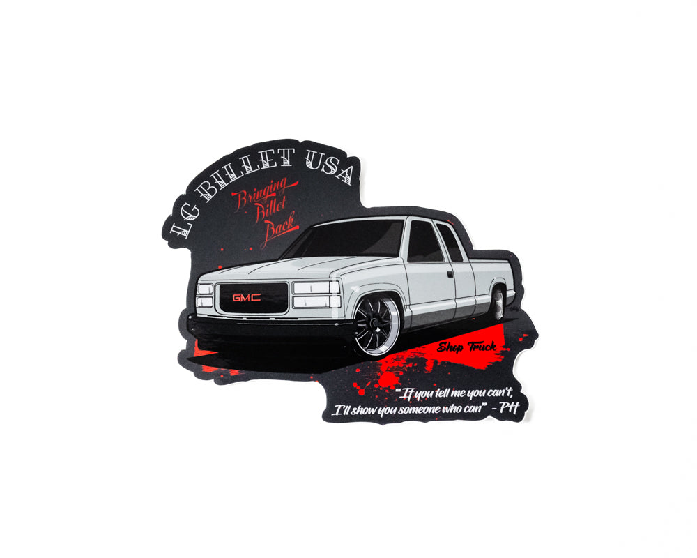 Shop Truck Sticker