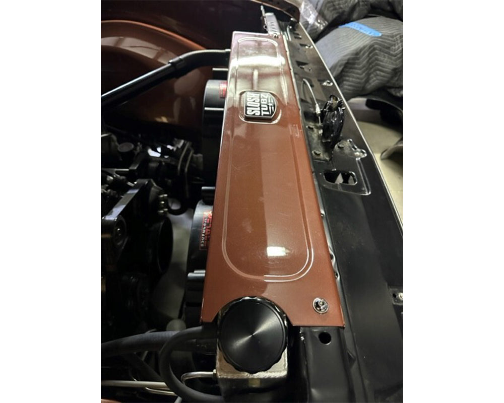 Slosh Tubz - Cubierta de radiador de repuesto larga para Chevy/GMC C10/K10 1973-1987 