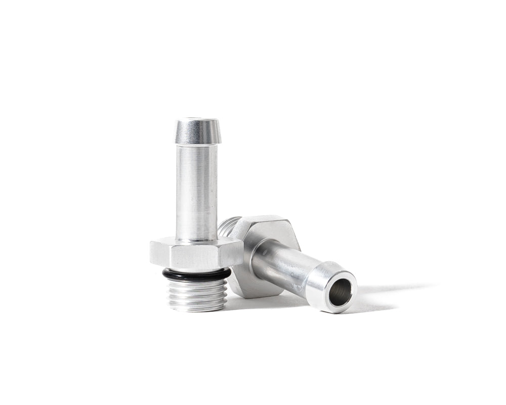 Shop48 O-ring Boss Fitting 3/8 Barb - For Vapor Trapper | Clear Anodizing