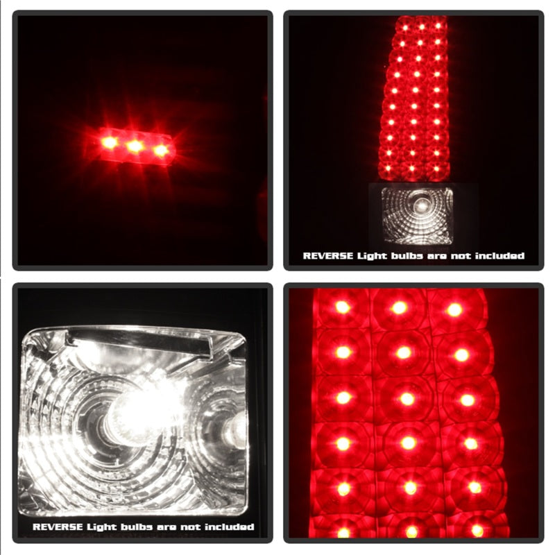 Spyder Xtune Chevy/GMC Silverado/Sierra 1500 03-06 LED Tail Lights Black (Does Not Fit Stepside)