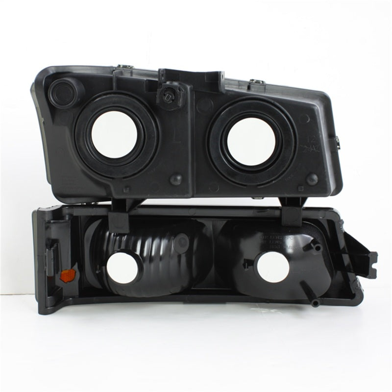 Spyder Xtune Chevy/GMC Silverado/Sierra 1500 03-06 Crystal Headlights w/ Amber Lights Smoke