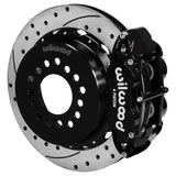 Wilwood - 10/12 Bolt - 2.81 Offset - AERO4 Big Brake Rear Parking Brake Kit - 12.88 Inch - Staggered Caliper Mounting