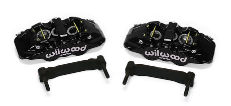 Wilwood - 1964–1981 A/F/X-Body, 1963–1982 Corvette, 1964–1970 Mustang | With Ridetech, Art Morrison, Detroit Speed Spindles -AERO6 Front Caliper and Bracket Upgrade Kit for Corvette C5-C6