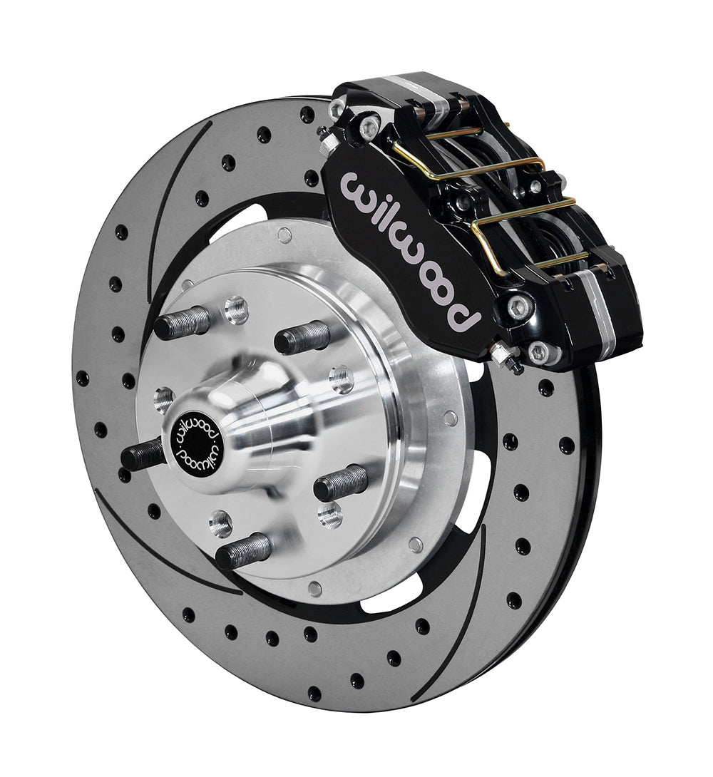 Wilwood - 64–72 GM A-Body | 67–69 GM F-Body | 64–82 Corvette | With Ridetech Spindles - Dynapro Dust-Boot Big Brake Front Brake Kit (Hub) - 12.19 Inch