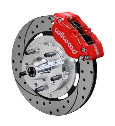 Wilwood - 64–72 GM A-Body | 67–69 GM F-Body | 64–82 Corvette | With Ridetech Spindles - Dynapro Dust-Boot Big Brake Front Brake Kit (Hub) - 12.19 Inch