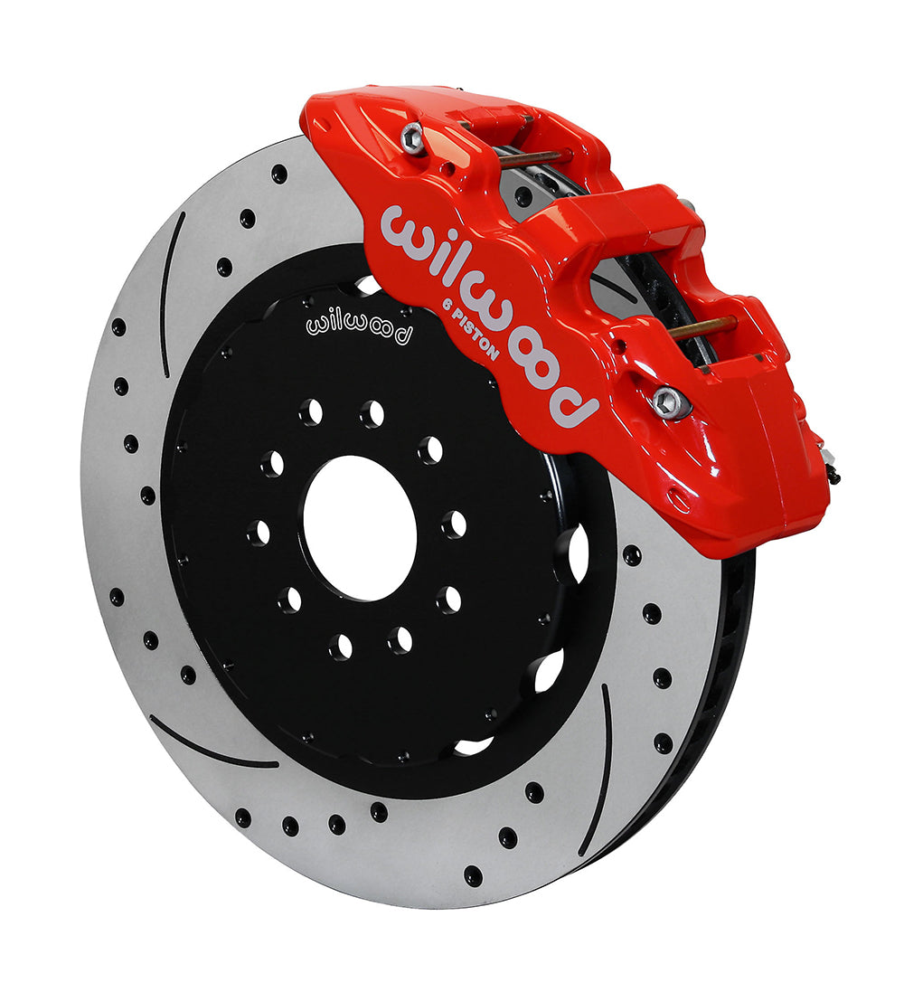 Wilwood - 1964–1981 A/F/X-Body, 1963–1982 Corvette, 1964–1970 Mustang | Ridetech, Art Morrison, Detroit Speed - AERO6 Big Brake Front Brake Kit - 15 inch