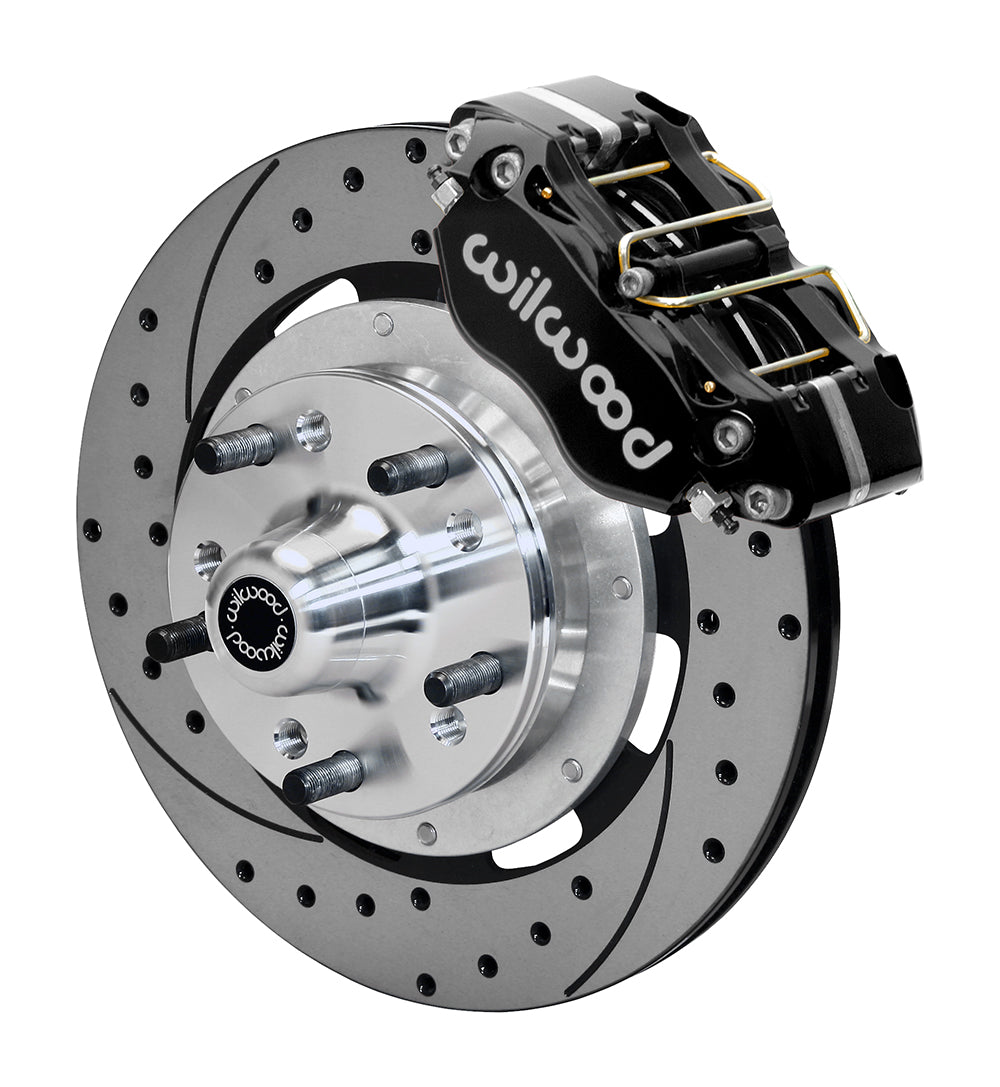 Wilwood - 1964–74 A/F/X-Body | Buick, Chevy, Olds, Pontiac, GMC | Apollo, Camaro, Chevelle, El Camino, Nova, Cutlass, GTO, Firebird - Dynapro Radial Big Brake Front Brake Kit (Hub) - 11.75 Inch