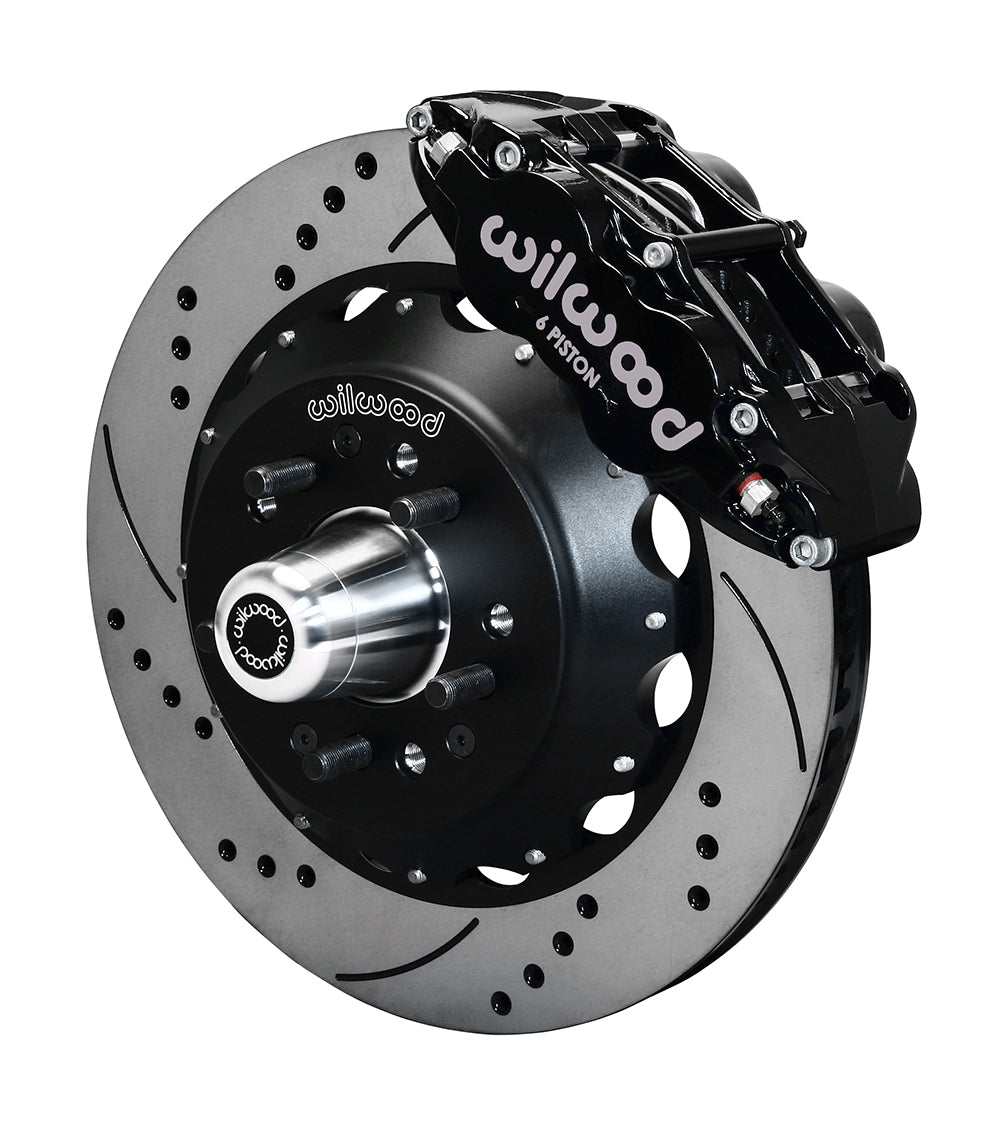 Wilwood - 1964–74 A/F/X-Body | Buick, Chevy, Olds, Pontiac, GMC | Apollo, Camaro, Chevelle, El Camino, Nova, Cutlass, GTO, Firebird - Forged Narrow Superlite 6R Big Brake Front Brake Kit (Hub) - 14 Inch