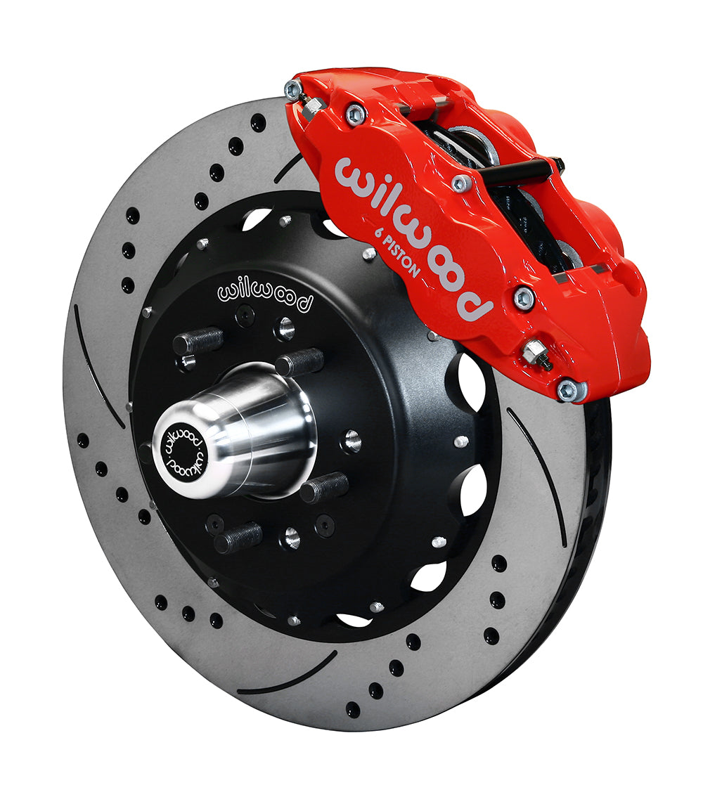 Wilwood - 1964–74 A/F/X-Body | Buick, Chevy, Olds, Pontiac, GMC | Apollo, Camaro, Chevelle, El Camino, Nova, Cutlass, GTO, Firebird - Forged Narrow Superlite 6R Big Brake Front Brake Kit (Hub) - 14 Inch