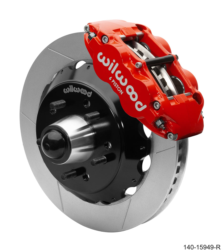 Wilwood 140-15911-R Wilwood Narrow Superlite 6R Front Big Brake Kit 14.00in GT competition Series Rotor - Red main image 0