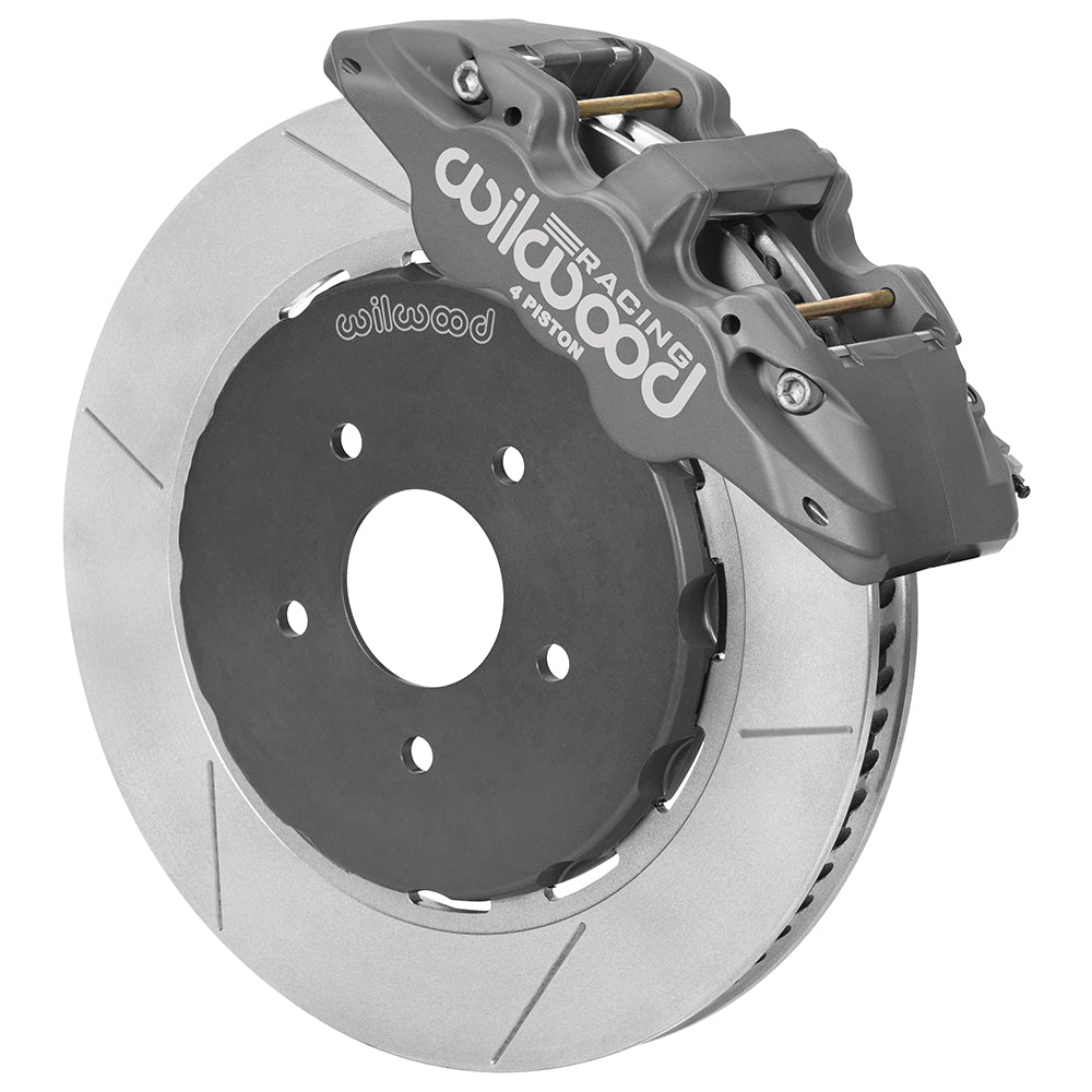 Wilwood - 1964–1981 A/F/X-Body, 1963–1982 Corvette, 1964–1970 Mustang | With Ridetech, Art Morrison, Detroit Speed Spindles - AERO4 Big Brake Lug Drive Front Brake Kit (Race) - 14 inch