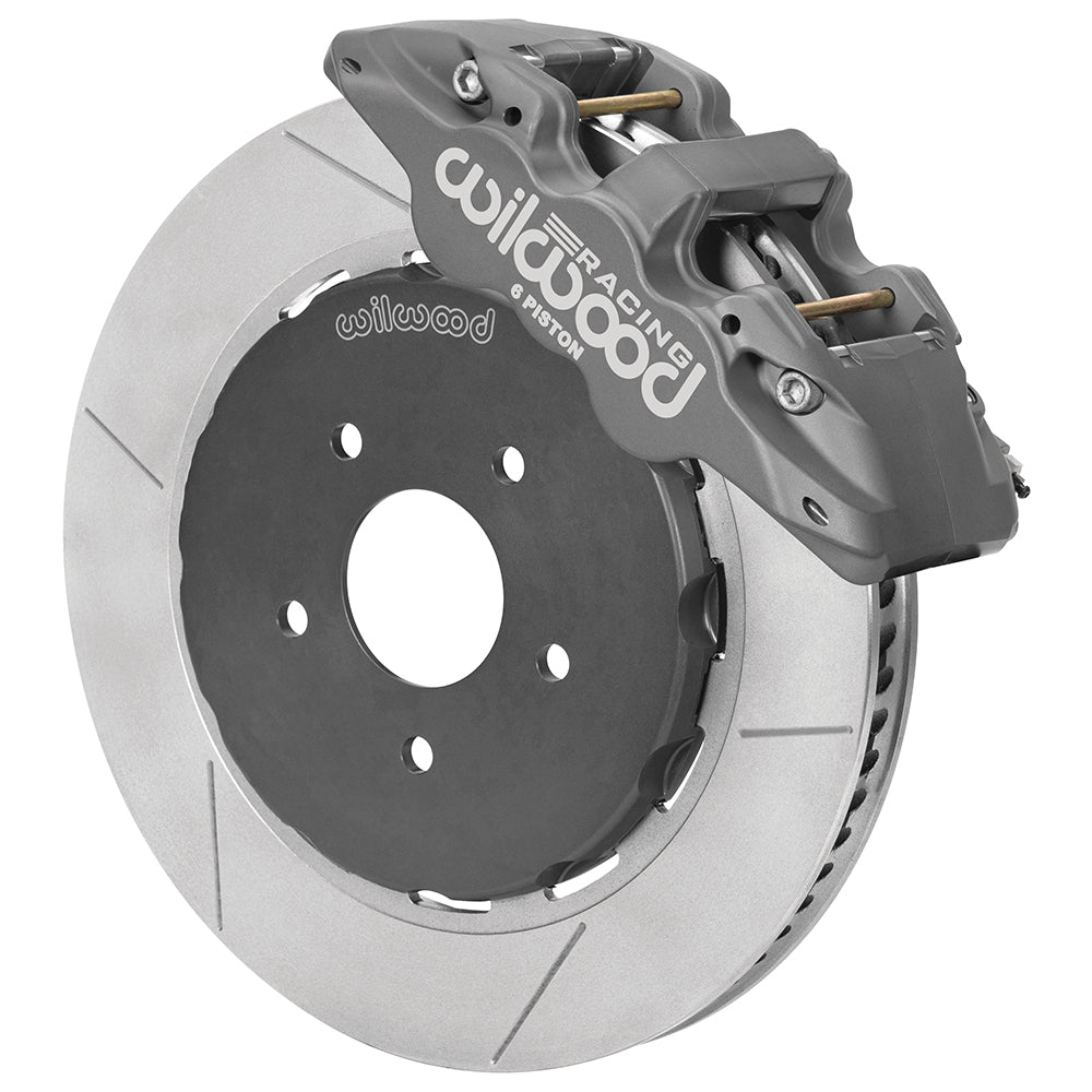 Wilwood - 1964–1981 A/F/X-Body, 1963–1982 Corvette, 1964–1970 Mustang | Ridetech, Art Morrison, Detroit Speed - AERO6 Big Brake Lug Drive Front Brake Kit (Race)- 14 inch