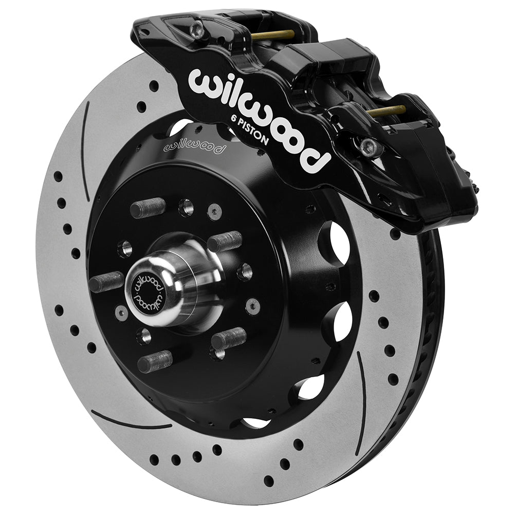 Wilwood - 1964–74 A/F/X-Body | Buick, Chevy, Olds, Pontiac, GMC | Apollo, Camaro, Chevelle, El Camino, Nova, Cutlass, GTO, Firebird - AERO6 Big Brake Front Brake Kit - 14 Inch