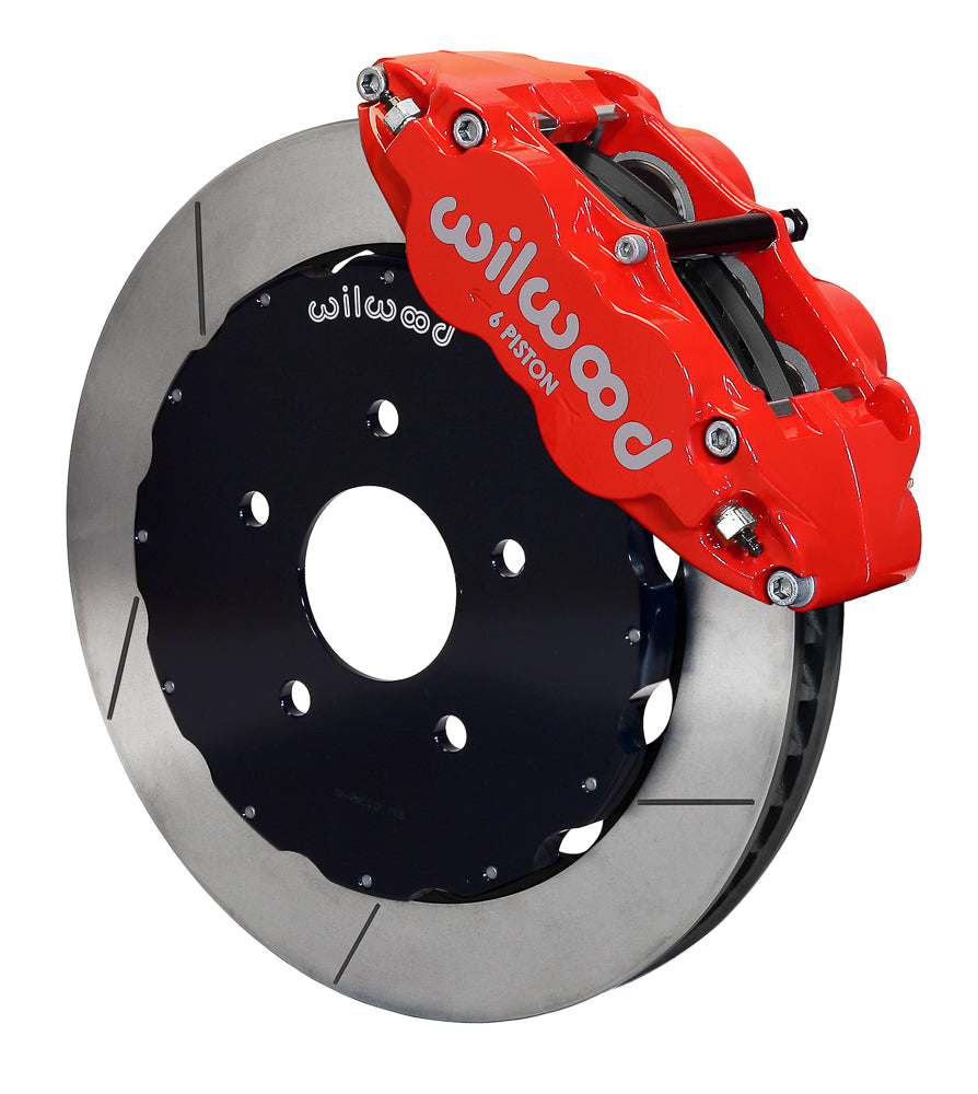 Wilwood - 1964–1981 A/F/X-Body, 1963–1982 Corvette, 1964–1970 Mustang | Ridetech, Art Morrison, Detroit Speed - Forged Narrow Superlite 6R Big Brake Front Brake Kit (Hat) - 14 inch