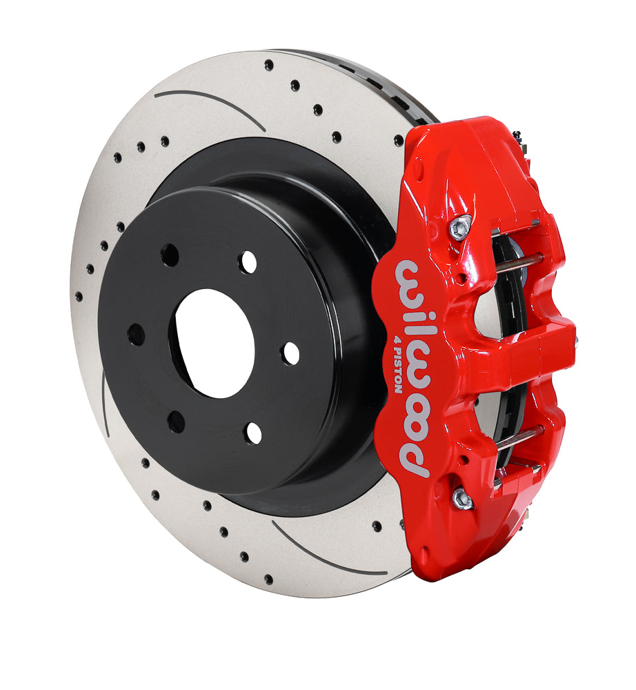 Wilwood AERO4 RearTruck Kit 14.25in Drilled 1999-2010 GM 1500-SUV 1 Piston OE Caliper main image 0