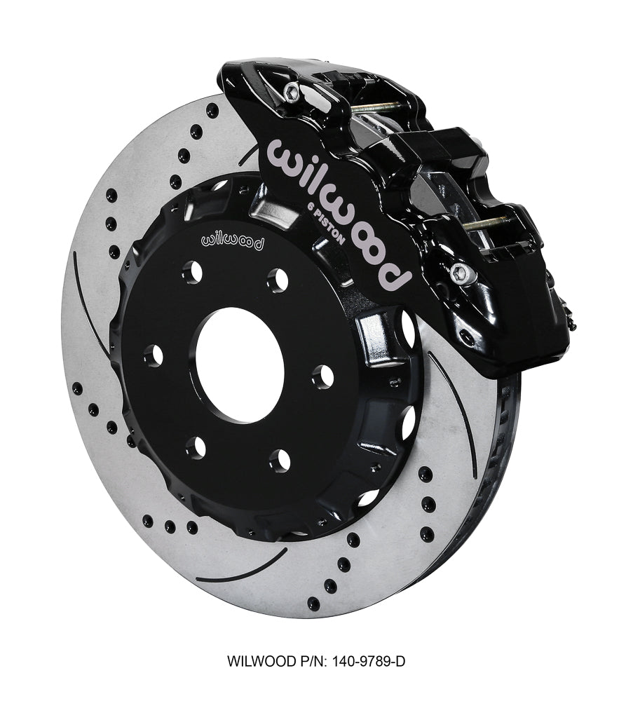 Wilwood - Kit de frenos delanteros grandes AERO6 para Chevy/GMC Silverado 1500 1999-2018 - Rotores de 14,25 pulgadas
