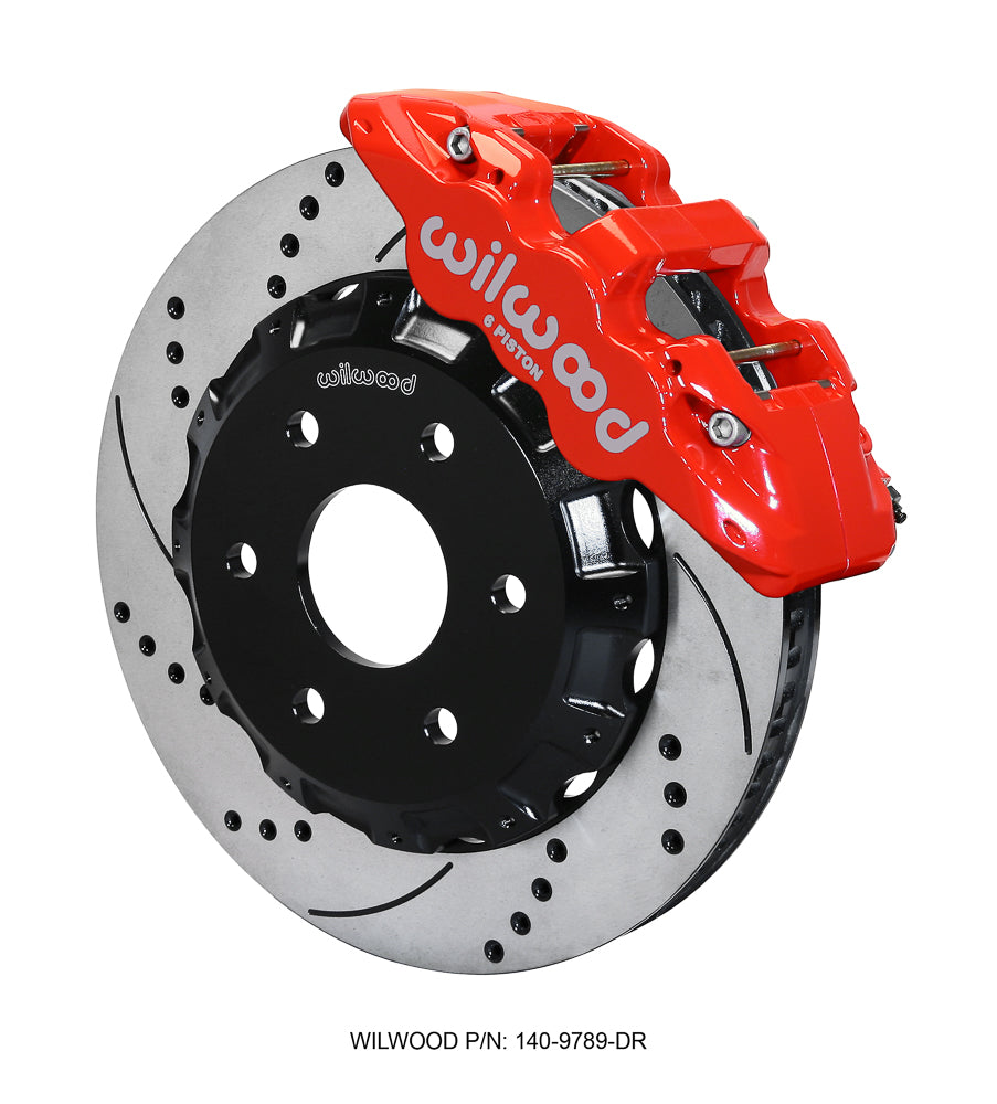 Wilwood - Kit de frenos delanteros grandes AERO6 para Chevy/GMC Silverado 1500 1999-2018 - Rotores de 14,25 pulgadas