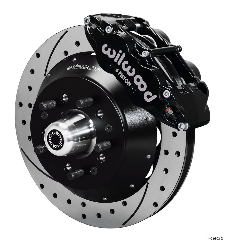 Wilwood - 64–72 GM A-Body | 67–69 GM F-Body | 64–82 Corvette | With Ridetech Spindles - Forged Narrow Superlite 6R Big Brake Front Brake Kit (Hub) - 12.88 Inch