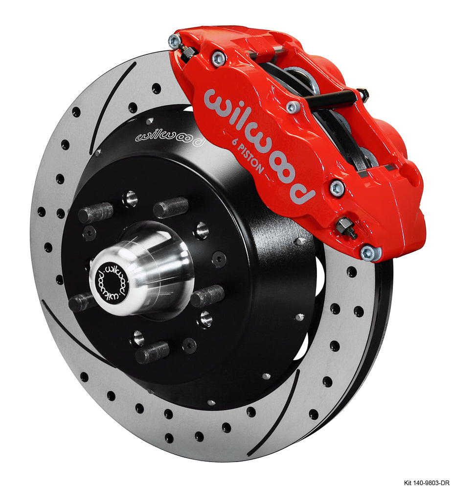 Wilwood - 64–72 GM A-Body | 67–69 GM F-Body | 64–82 Corvette | With Ridetech Spindles - Forged Narrow Superlite 6R Big Brake Front Brake Kit (Hub) - 12.88 Inch