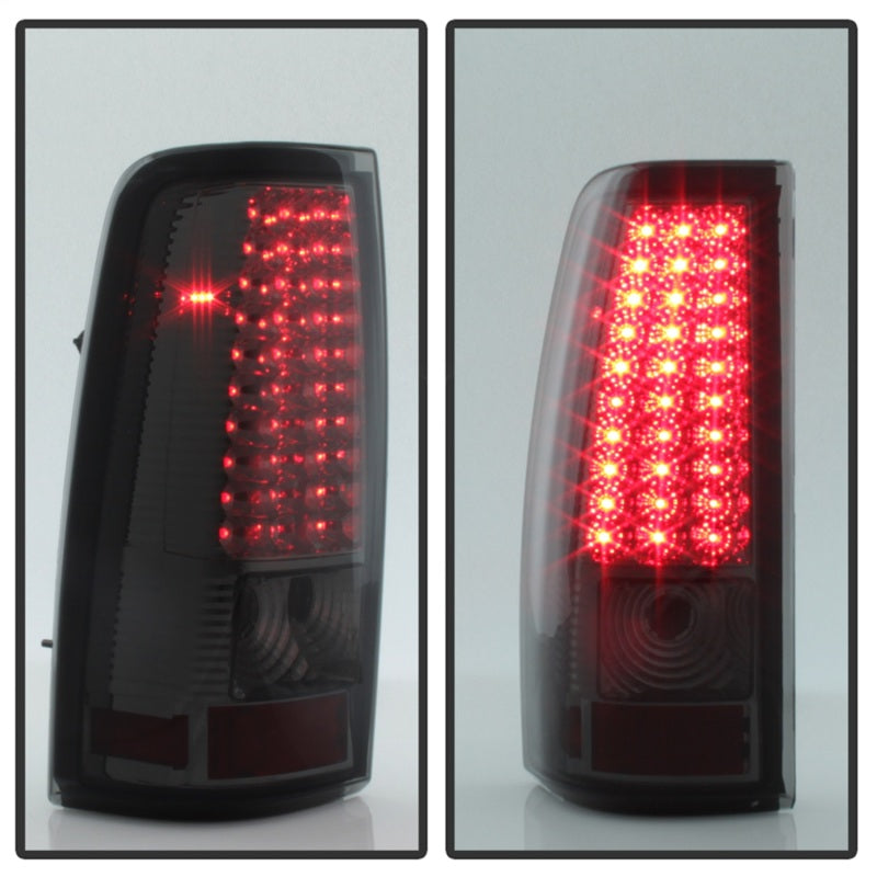Spyder Xtune 99-02 Chevy Silverado 1500 | 99-06 GMC Sierra 1500 LED Tail Lights - Smoke (Does Not Fit Stepside)