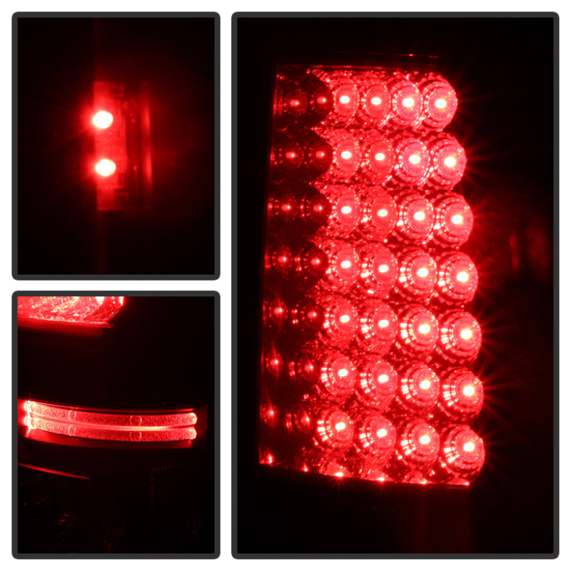 Luces traseras LED Spyder 99-02 Chevy Silverado 1500 | 99-06 GMC Sierra 1500 - Ahumado negro (no se adapta a Stepside)