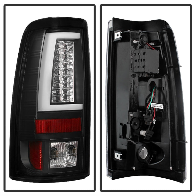 Spyder 99-02 Chevy Silverado 1500 | 99-06 GMC Sierra 1500 Version 2 LED Tail Lights - Black (Does Not Fit Stepside)