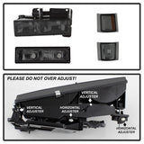 Faros delanteros Spyder Xtune para Chevy/GMC C/K Series 1500/2500 88-98 con luces de estacionamiento y de esquina, color ahumado