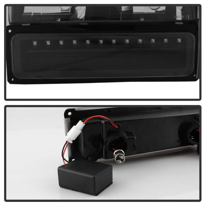 Spyder Xtune 88-98 Chevy/GMC C/K Series 1500/2500 Headlights w/ LED Parking Lights - Black