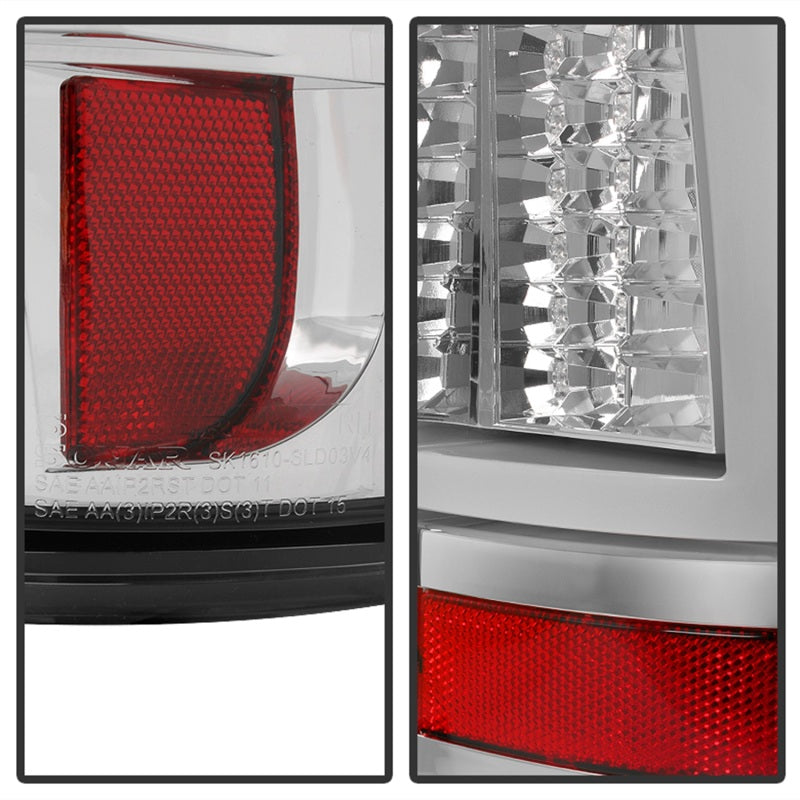 Spyder Chevy Silverado 1500/2500 03-06 Version 2 LED Tail Lights - Chrome (Does Not Fit Stepside)