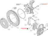 Wilwood - 1964–1981 A/F/X-Body, 1963–1982 Corvette, 1964–1970 Mustang | Ridetech, Art Morrison, Detroit Speed - AERO6 Big Brake Front Brake Kit (Race) - 14 inch