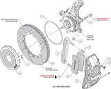 Wilwood - 1964–1981 A/F/X-Body, 1963–1982 Corvette, 1964–1970 Mustang | Ridetech, Art Morrison, Detroit Speed - SX6R Big Brake Dynamic Front Brake Kit - 15 inch