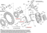 Wilwood - 64–72 GM A-Body | 67–69 GM F-Body | 64–82 Corvette | With Ridetech Spindles -  Forged Narrow Superlite 6R Dust-Seal Big Brake Front Brake Kit (Hub) - 14 Inch